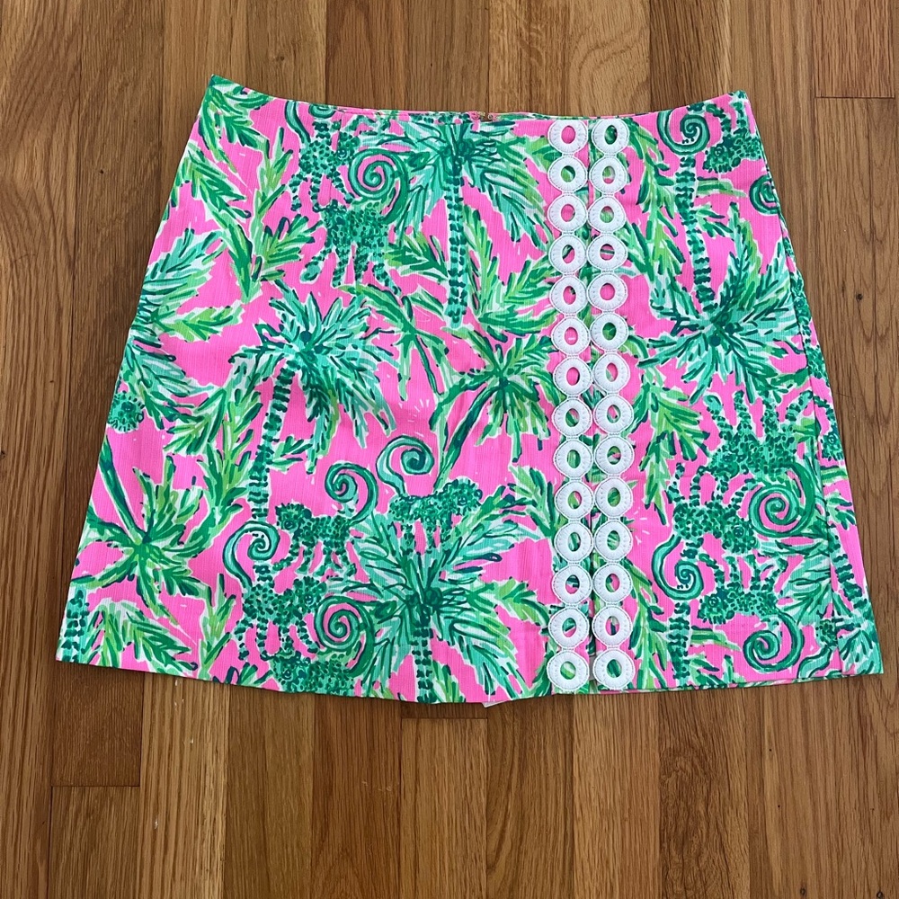 Lilly Pulitzer Tropical Pink and Green Women's Skort
